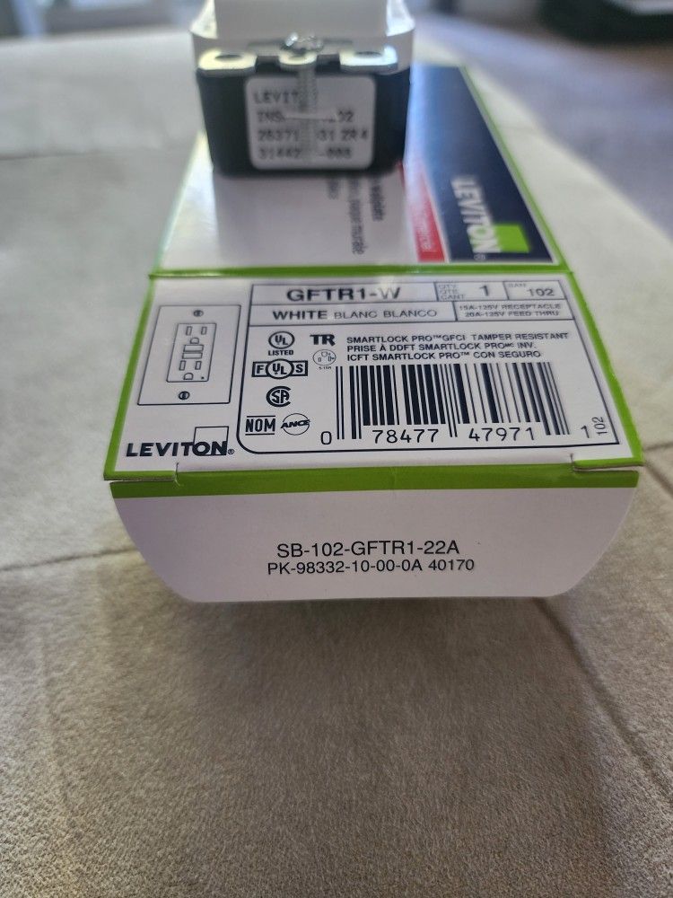 Leviton GFCI OULET Withe Color