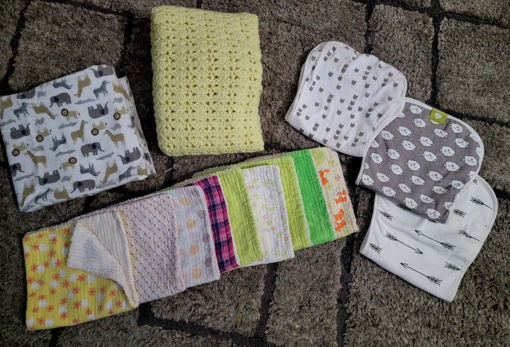 Baby Burp Cloths And Blankets 
