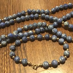 Sodalite beads and matching bracelet