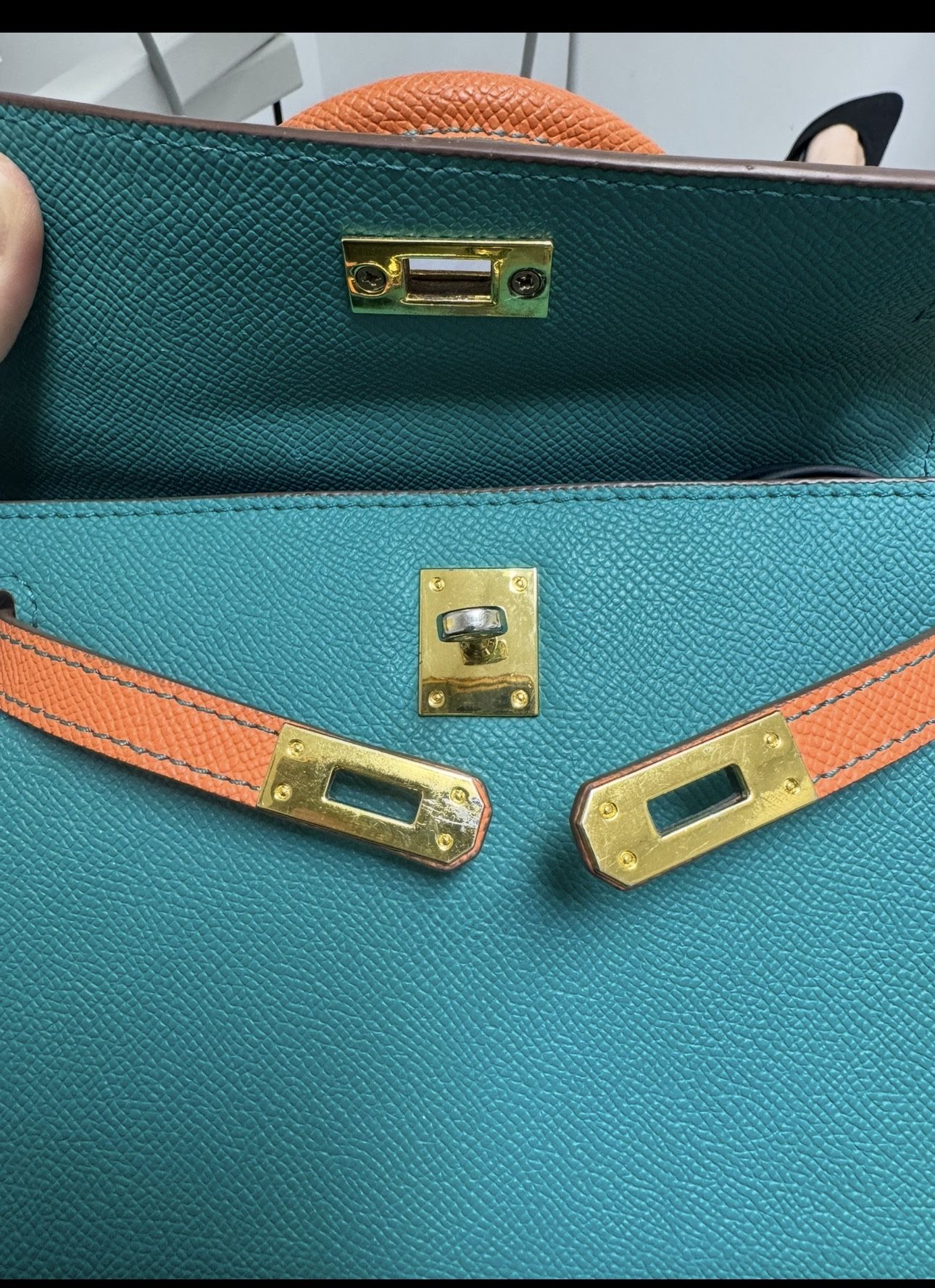 Bag Blue Hermes Kelli