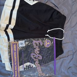 Eric Emanuel EE Black/Cream Shorts SMALL
