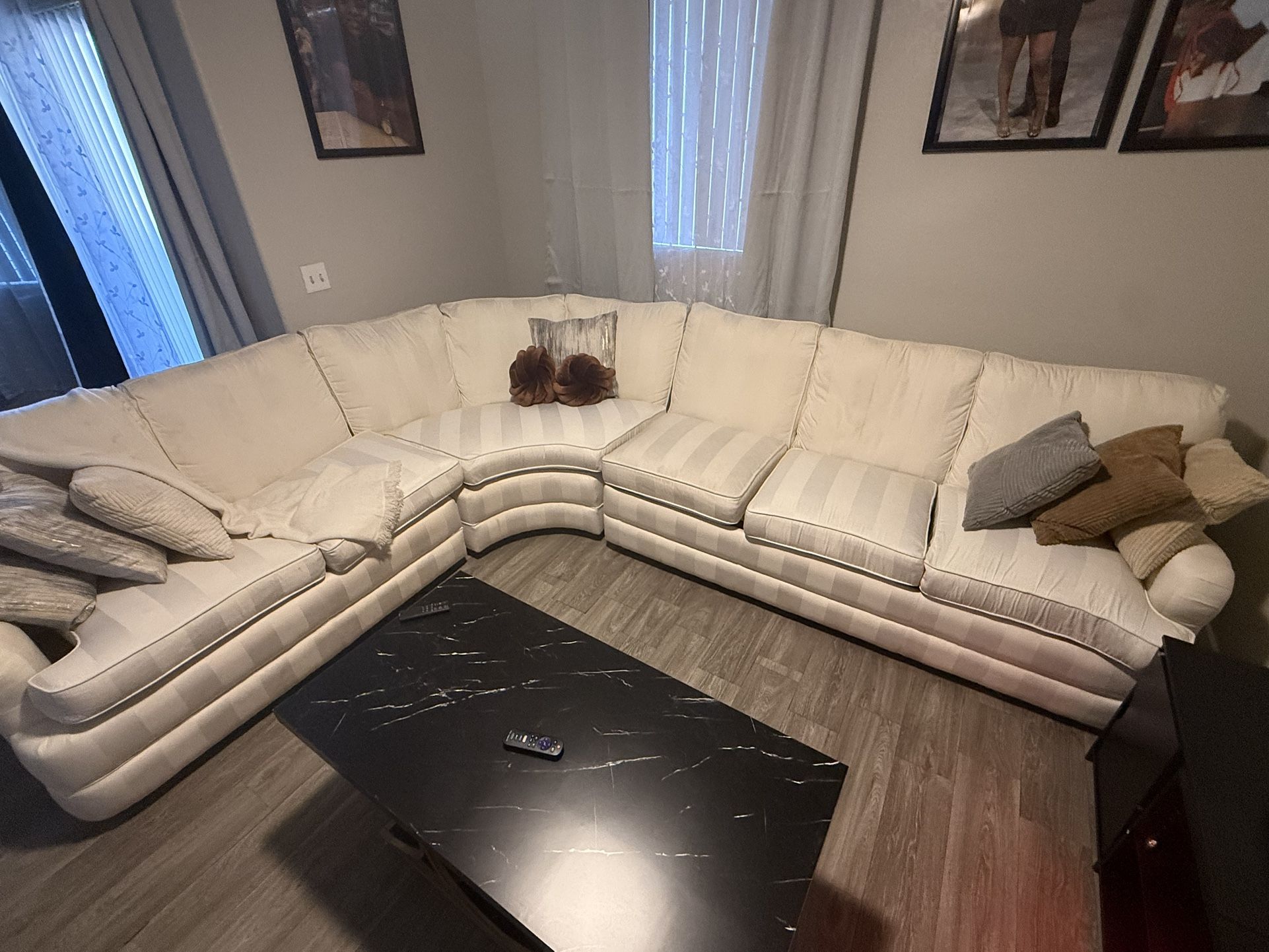 Large White Couch