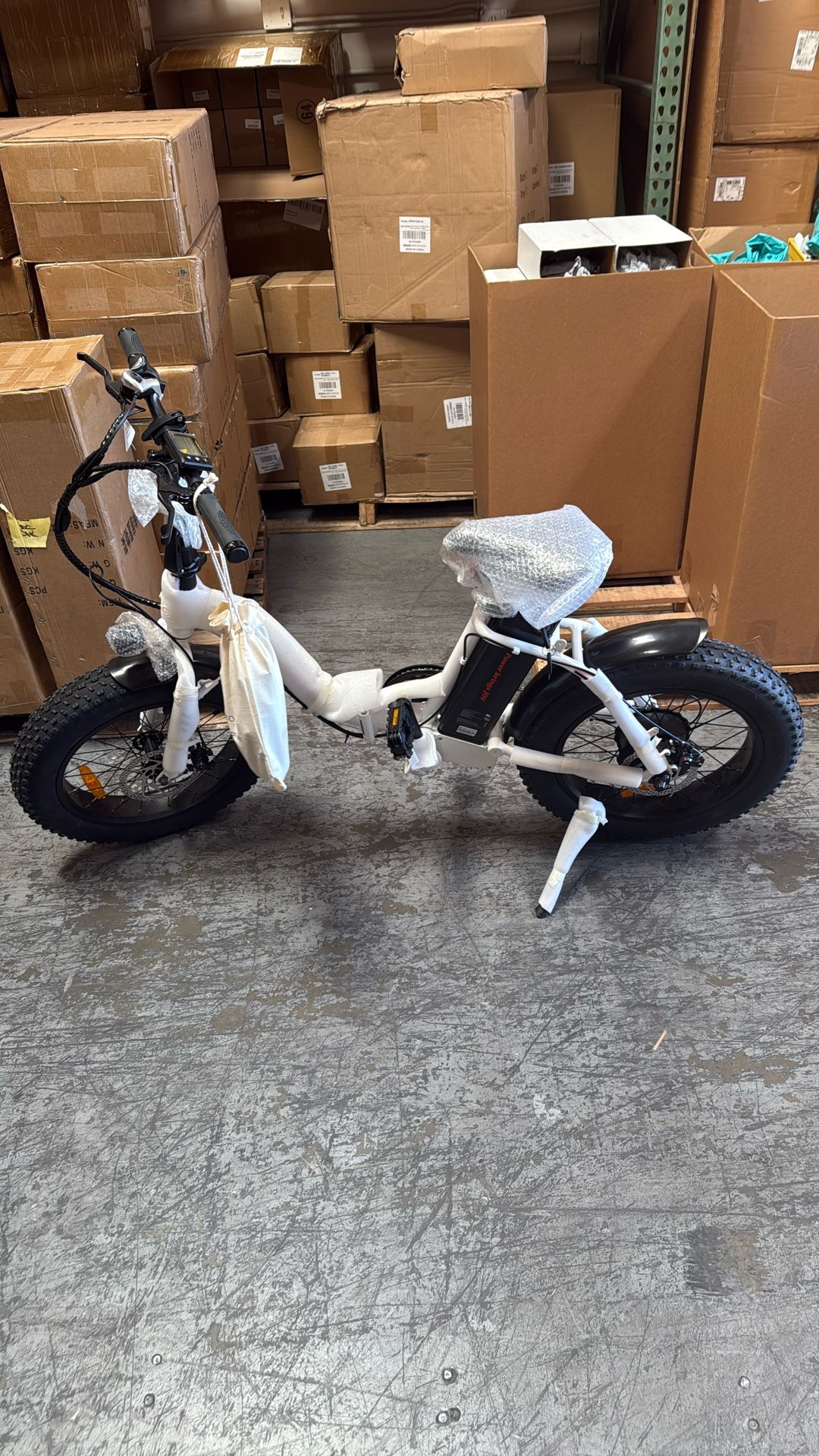 aostirmotor 500W Folding Electric Bike for Adults 20"×4" Fat Tire Electric Bike