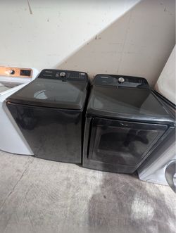 Samsung Top Load Washer & Dryer Set - Black, Warranty, Free OC Delivery