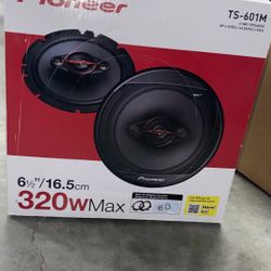 Pioneer TS-600M 6-1/2" 4-Way Full Range Coaxial Car Stereo Speakers, 320W Max Power  