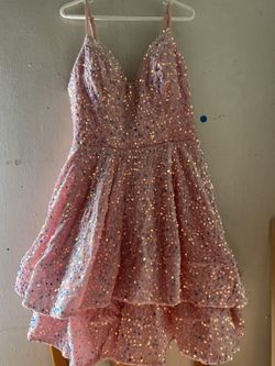 Beautiful Pink Sparkling Dress Size Medium