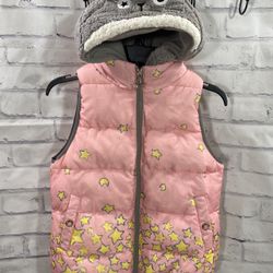 E.S Puffer Vest With Hood Size S