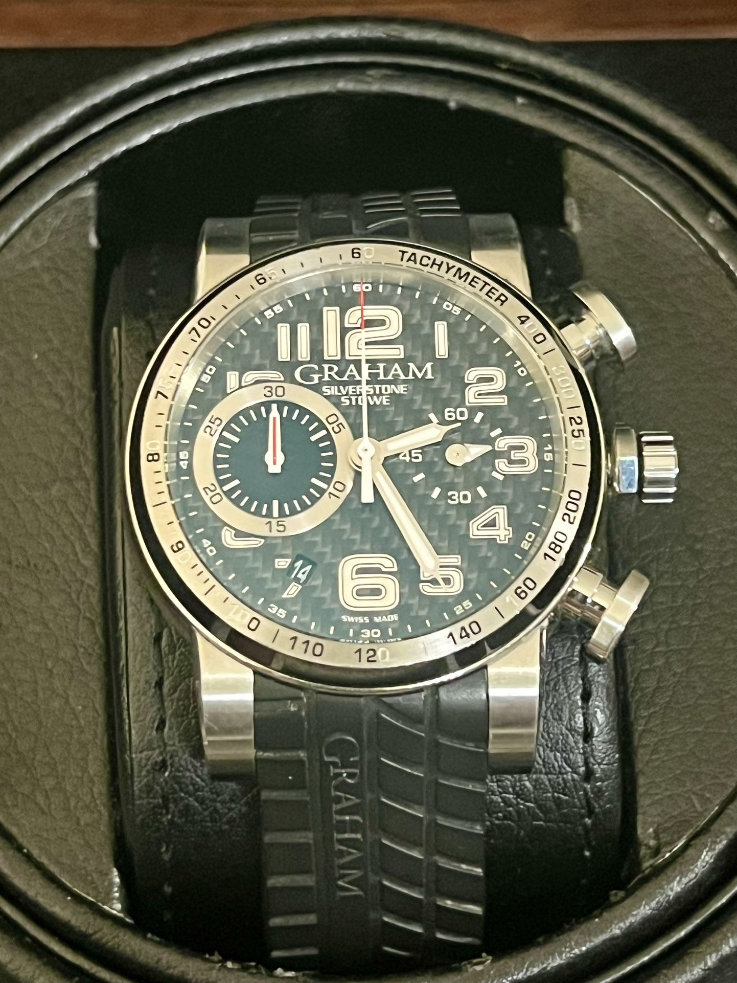 Graham Silverstone Stowe Divers Chronograph Date Designer Mens Watch, Reloj