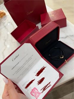 Cartier Trinity Cord Bracelet with Box and Certificate
