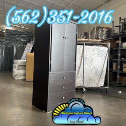 Tall Wardrobe Brown Closet Ropero Nuevo Bonito Armoire 