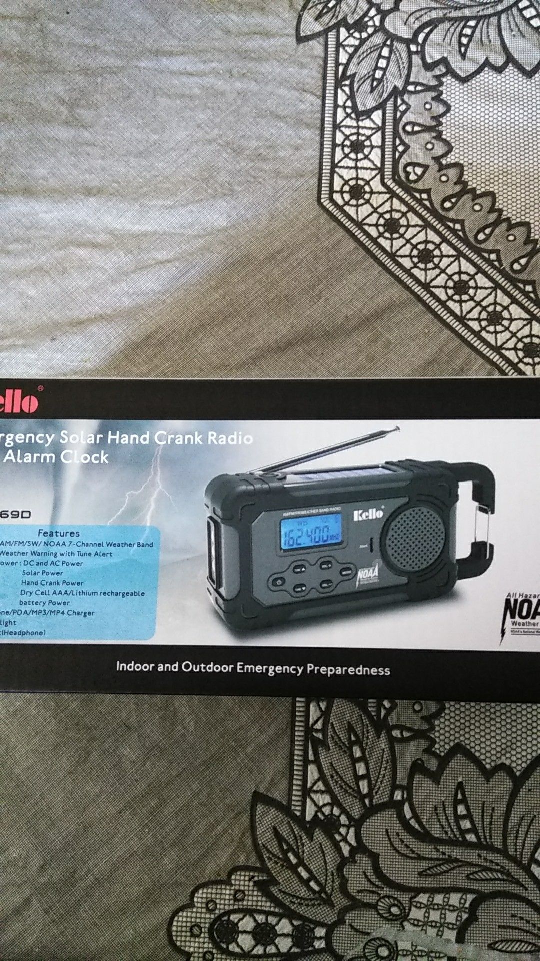 Emergency Crank NOAA Weather Radio, Audio Speaker, RunningSnail AM/FM 4-Way Powered Radio