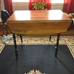 Stunning Revived & Refinished Antique Drop Leaf Table 