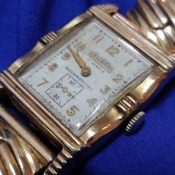 Hallmark Swiss Made Vintage Manual Wind Art Deco Tank Men's Watch Needs Service or Repair