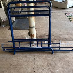 Blue Single Bunk Bed frame 