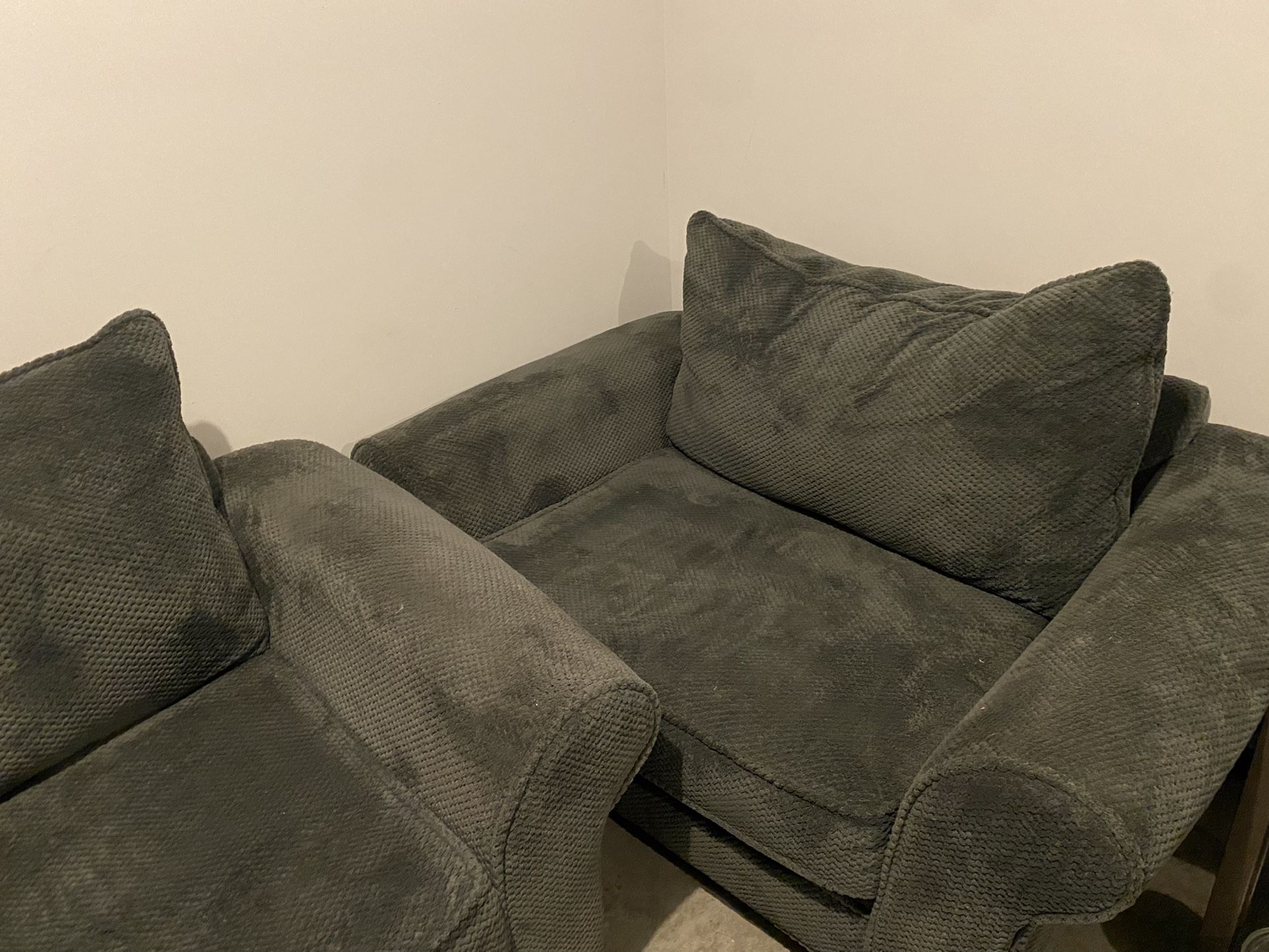 Love Seat and Oversized Chair