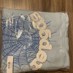 Sp5der Hoodie sky blue