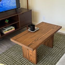 Custom Solid Wood Coffee Table 