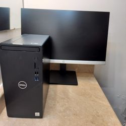 Dell Desktop Intel Core I3 10th, FHD Monitor, Windows 10Pro 