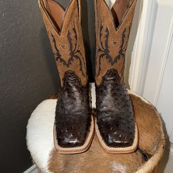 Ariat ostrich cowboy boots