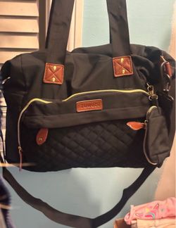 Black Tote Diaper Bag