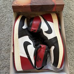 Jordan 1 black toe reimagine size 9.5