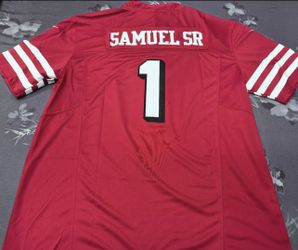 Deebo Samuel Sr. #1 Jersey Men’s Home Red San Francisco 49ers NWT