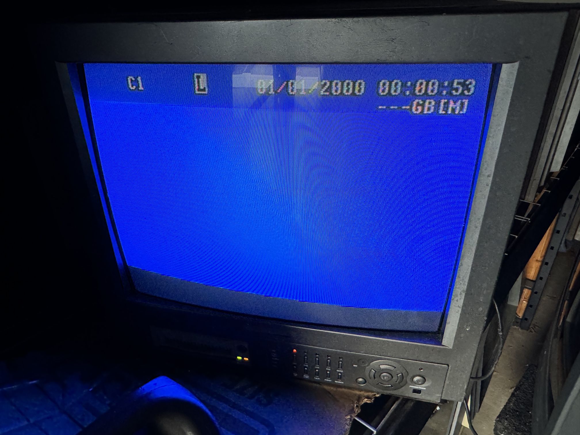 Vintage 21in DVR combo Monitor CRT Vintage Tv Security Recorder Monitor