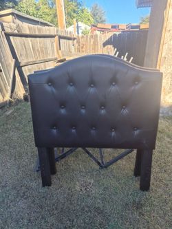 Twin mattress and box spring and headboard and foot board