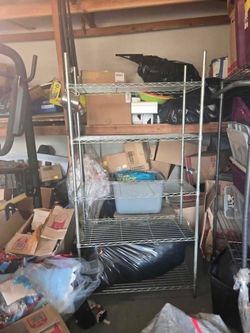 Free Chrome Wire Shelving Unit 4-Tier