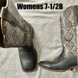Snake Skin Boots 