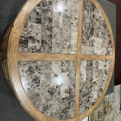 Solid Wood Marble Coffee Table