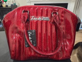 Lux De Ville Lady Lux Tote (Red Rum Sparkle) Patent Clutch Bag - Women