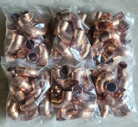 Plumbing 3/4" x 3/4" Copper 90 Elbow (10 pack)