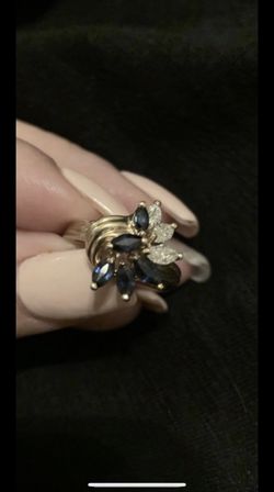 Sapphire and Diamond Ring