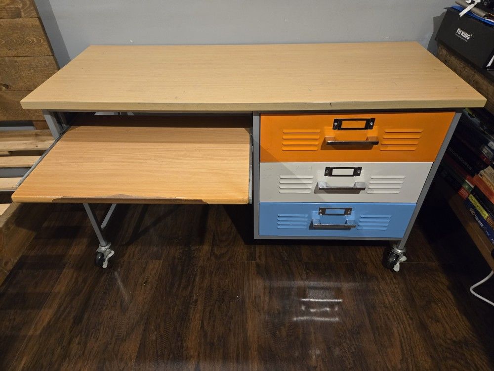 Pottery Barn Teen Metal Locker Desk Collection