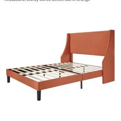 Queen Size Burnt Orange Bed Frame 