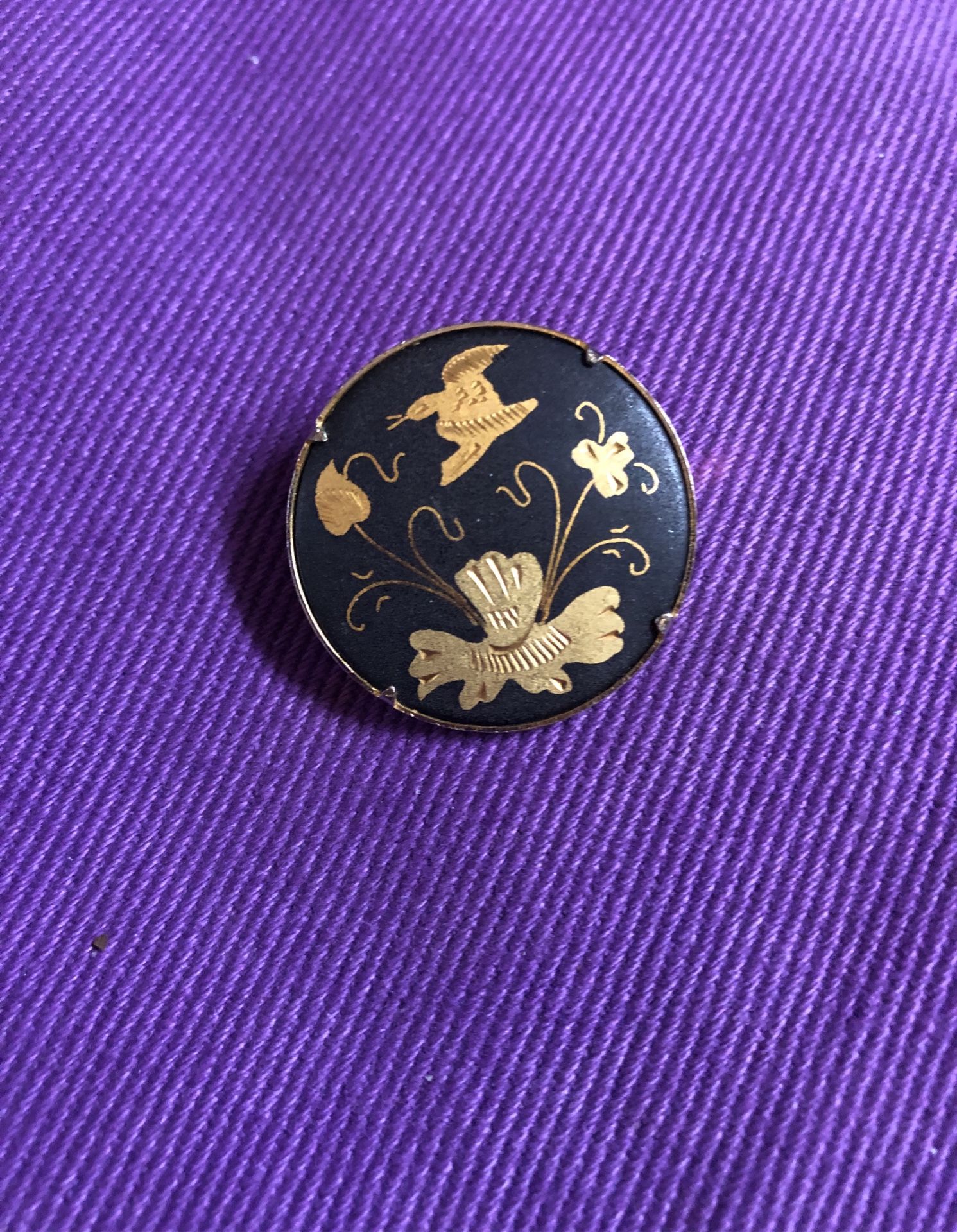 Vintage Damascene Pin