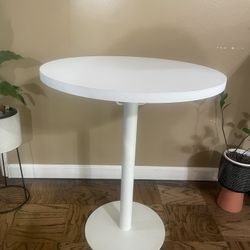 Heavy White Bistro Table