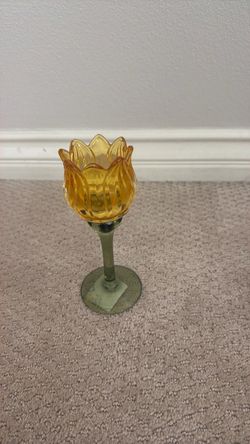 Glass Flower Decor
