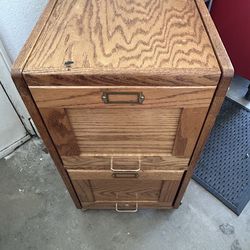 Wood file cabinet