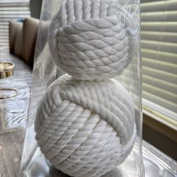 (2) Yarn Ball Decor Set 