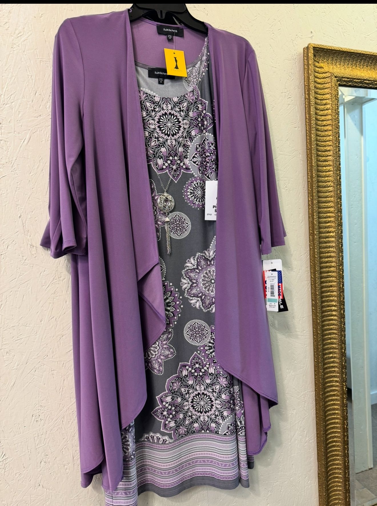Paisley Two Piece Jacket Dress