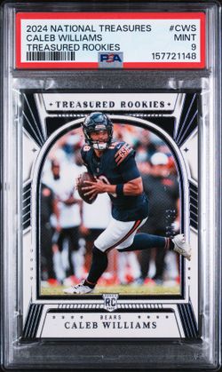 2024 Panini National Treasures Caleb Williams Treasured Rookies /99 PSA 9 POP 4
