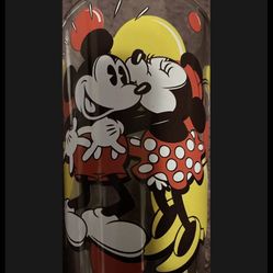 Official Disney Mickey Minnie Mouse Silver Buffalo LLC Glass Collectible Brand N