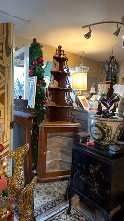 Beautiful Antique awesome corner display cabinet