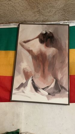 Back of lady painting