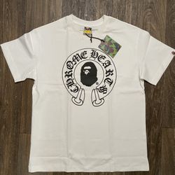 Chrome hearts Bape baby Milo tee White 