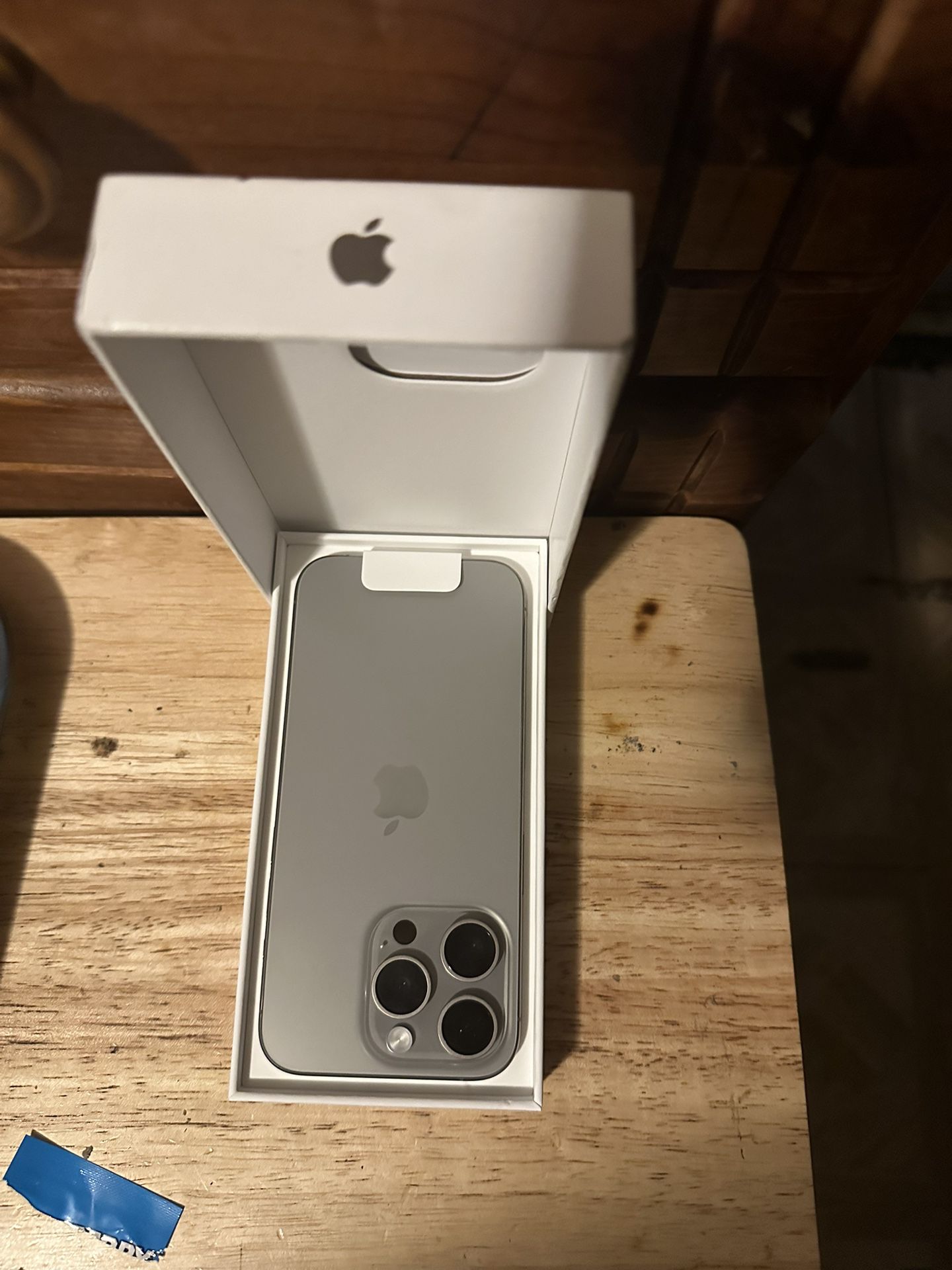 iPhone 15 Pro 128gb Natural Titanium Clean Imei NO SIM RESTRICTIONS(OEM) brand New Open Box Never Activated  $950 Cash Pick Up Only No Delivery 