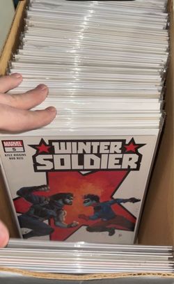 Short box of Captain America and Fantastic Four comics