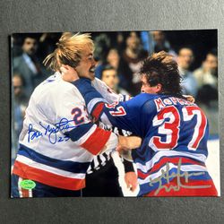 B. Nystrom/G. McPhee Dual signed 8x10. SGC Authenticated Autographs. Negotiable 